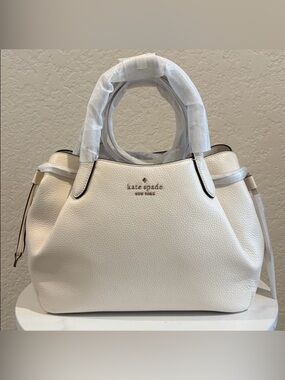 Kate Spade Dumpling Cream Leather Shoulder Bag NWT